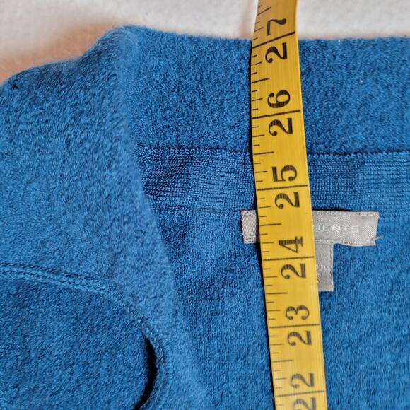 Dillards Womens Cardigan Blazer L Wool Turquoise Classic 80s Modest Grandma - Picture 4 of 11